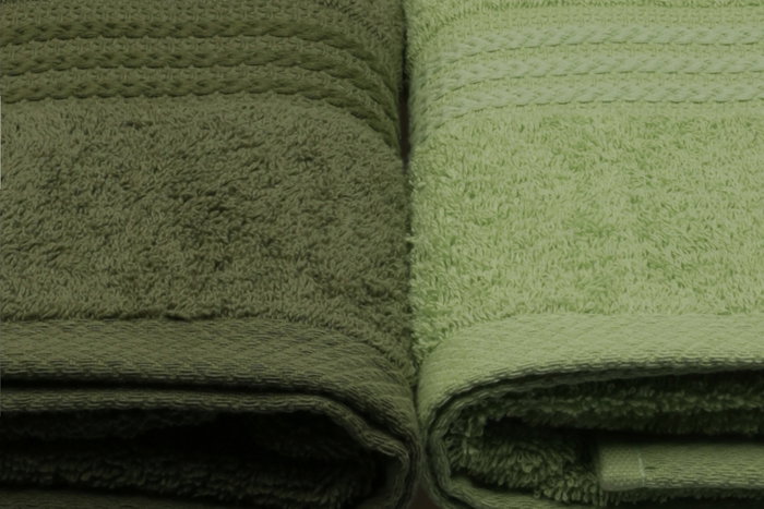Aucune Juego de 4 toallas de baño - 70 x 140 cm - Verde